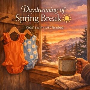 Daydreaming of Spring Break ☀️ | Kids’ Swim Just Landed